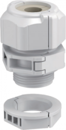 Cable gland, separable, M25, 31/35 mm, Clamping range 6 to 9 mm, IP67, light gray, 2024912