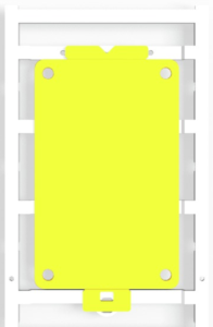 Polyamide Device marker, (L x W) 85 x 54 mm, yellow, 10 pcs