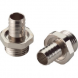 Straight hose fitting, PG9, brass, nickel-plated, IP54/IP68, metal, (L) 25 mm