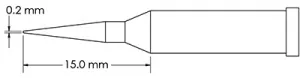GT4-CN1502A METCAL Soldering tips, desoldering tips and hot air nozzles