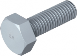 Hexagon head screw, external hexagon, M10, Ø 10 mm, 30 mm, steel, DIN 933
