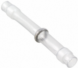 Butt connector with heat shrink insulation, 0.4-1.7 mm², transparent, 26 mm