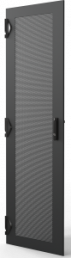 Varistar CP Steel Door, Perforated With 3-PointLocking, RAL 7021, 52 U, 2450H, 800W