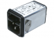 IEC plug C14, 50 to 60 Hz, 10 A, 250 VAC, 300 µH, faston plug 6.3 mm, 4301.6005