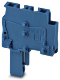 Plug, spring balancer connection, 0.08-4.0 mm², 1 pole, 24 A, 6 kV, blue, 3043268