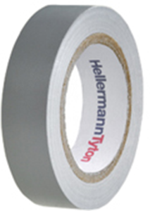 Insulation tape, 15 x 0.15 mm, PVC, gray, 10 m, 710-00108