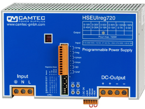 Power supply, programmable, 0 to 30 VDC, 30 A, 720 W, HSEUIREG07201.030PS