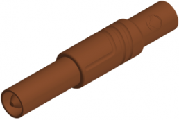 4 mm plug, screw connection, 0.5-1.5 mm², CAT III, brown, LAS S G BR