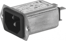 IEC plug C14, 50 to 60 Hz, 1 A, 250 VAC, 12 mH, faston plug 6.3 mm, 5120.1000.0