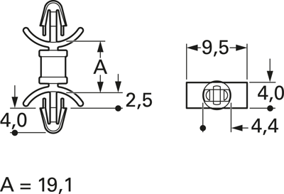 DLCBSM-12-01 ESSENTRA COMPONENTS PCB Fasteners Image 2