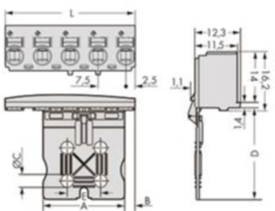 2092-3103/002-000 WAGO PCB Connection Systems Image 2