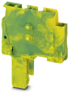 Plug, spring balancer connection, 0.08-4.0 mm², 1 pole, 24 A, 6 kV, yellow/green, 3043242
