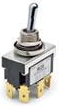Toggle switch, metal, 1 pole, latching/groping, On-(On), 20 A/250 VAC, 30 VDC, silver-plated, 7-6437630-4