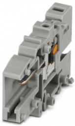 COMBI jack, push-in connection, 0.14-1.5 mm², 1 pole, 17.5 A, 6 kV, gray, 3213357