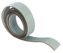 Flat ribbon cable, 10 pole, pitch 1.27 mm, 0.09 mm², AWG 28, gray