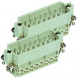 Pin contact insert, 16A, 32 pole, equipped, screw connection, with PE contact, 09200162613