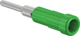 2 mm socket, solder connection, mounting Ø 3.9 mm, green, 63.9318-25