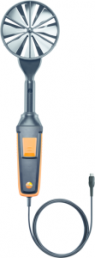 High-precision vane probe, Ø 100 mm, incl. temperature sensor, wired, 0.1-15 m/s, -20 to +70 °C for testo 440, 0635 9372