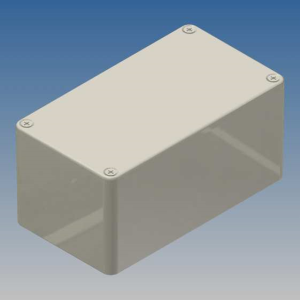 Aluminum die cast enclosure, (L x W x H) 114.3 x 63.5 x 54.9 mm, silver, IP54, AL 5.0