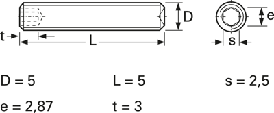BYB-3-14H452 by.B Screws, Threaded Rods Image 2