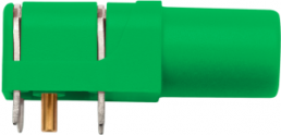 4 mm socket, PCB connection, CAT III, green, SWEB 8094 AU / GN