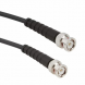 Coaxial Cable, BNC plug (straight) to BNC plug (straight), 50 Ω, RG-58, grommet black, 305 mm