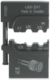 Crimping die for coaxial connectors, 1212746