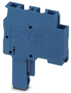 Plug, spring balancer connection, 0.08-4.0 mm², 1 pole, 24 A, 6 kV, blue, 3040737