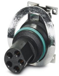 Socket, M8, 5 pole, SMD, push-in, straight, 1412259