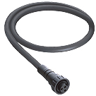 Sensor actuator cable, 7/8"-cable socket, straight to open end, 3 pole, 15 m, PUR, black, 8 A, 71288