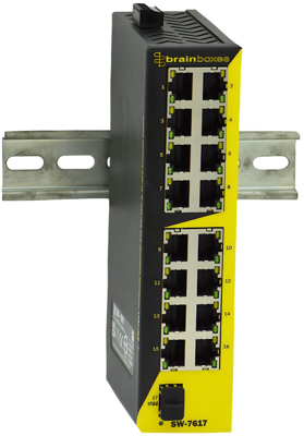 SW-7617 BRAINBOXES Industrial ethernet switches Image 1