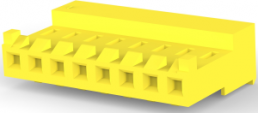 Socket housing, 8 pole, pitch 3.96 mm, straight, yellow, 3-643818-8