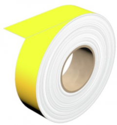 Polyvinyl chloride Label, (L x W) 30 m x 25 mm, yellow, Roll with 30 pcs