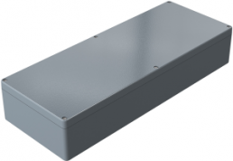 Aluminum enclosure, (L x W x H) 600 x 230 x 111 mm, gray (RAL 7001), IP66, 012360110