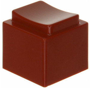 Cap, square, (L x W x H) 14.9 x 14.9 x 14.6 mm, red, for short-stroke pushbutton Unimec, 1670008