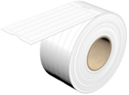 Polyvinyl chloride Label, (L x W) 90 x 8 mm, white, Roll with 1000 pcs