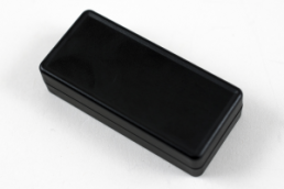 ABS miniature enclosure, (L x W x H) 65 x 30 x 15 mm, black (RAL 9005), IP54, 1551CBK