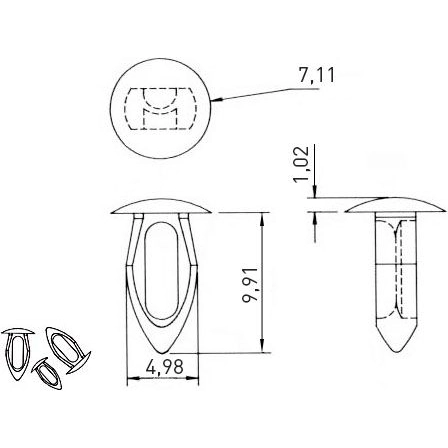 072.03.334 Ettinger Rivets, Dowels Image 2
