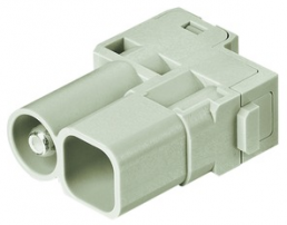 Pin contact insert, 5 pole, equipped, axial screw connection, 09140052646