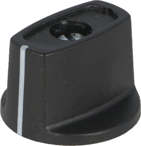 Toggle knob, 6 mm, plastic, black, Ø 40 mm, H 16 mm, A2440060