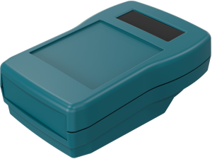 ABS enclosure, (L x W x H) 125 x 80 x 46.7 mm, blue (RAL 5020), IP40, 270102110