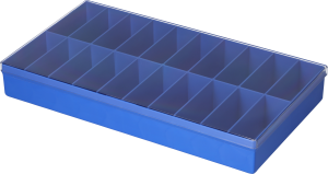 Assortment box, blue, (L x W x D) 288 x 157 x 38 mm, V9-25ST/2-1-8-1
