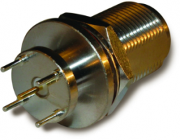 N socket 50 Ω, solder connection, straight, 172243