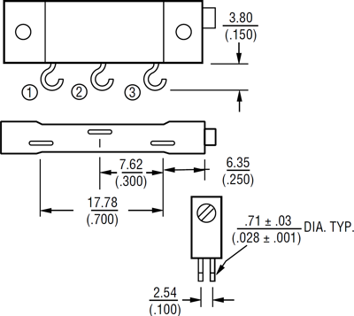 3057J-1-502 Bourns Electronics GmbH Trimmer Potentiometers Image 2