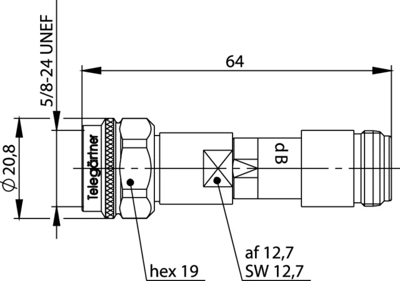 100024159 Telegärtner Antenna components, switches, attenuators Image 2