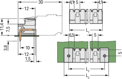 721-437/001-000 WAGO PCB Connection Systems Image 2