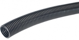 Corrugated hose, inside Ø 9.8 mm, outside Ø 13 mm, BR 25 mm, polyamide, black