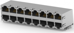 Socket, RJ45, 8 pole, 8P8C, Cat 5, solder connection, through hole, 5569264-1