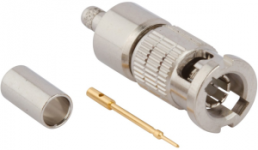 HD BNC plug 75 Ω, RG-161, RG-179, RG-187, Belden 9221, solder connection, straight, 034-1042