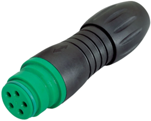 Jack, 12 pole, solder connection, snap lock, straight, 99 9134 72 12